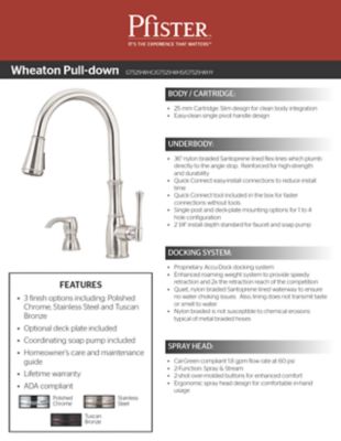 2013 Wheaton Pull-Down Kitchen Faucet Sell Sheet Cover Thumbnail